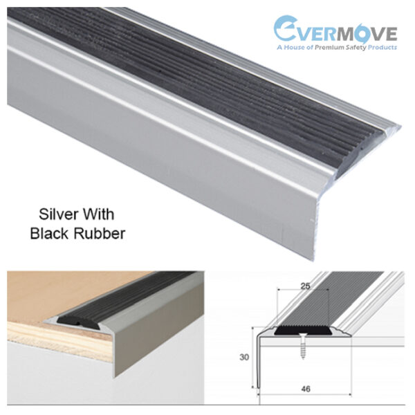 Aluminium Silver Stair Nosing