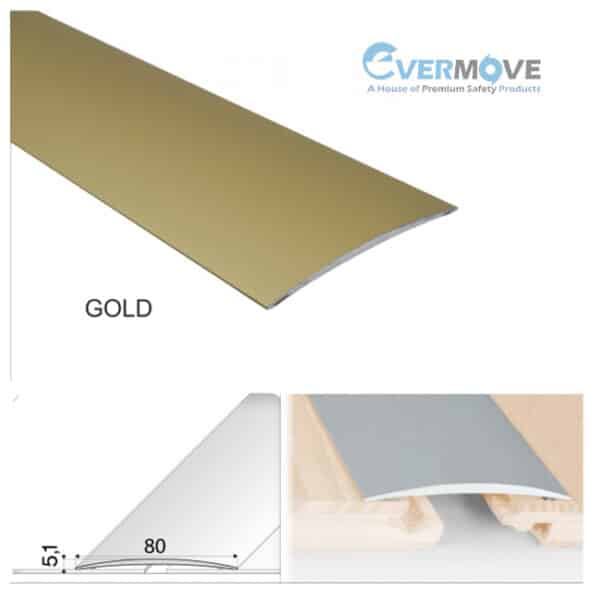 Anodised Aluminium Self Adhesive Door Threshold Floor Trim